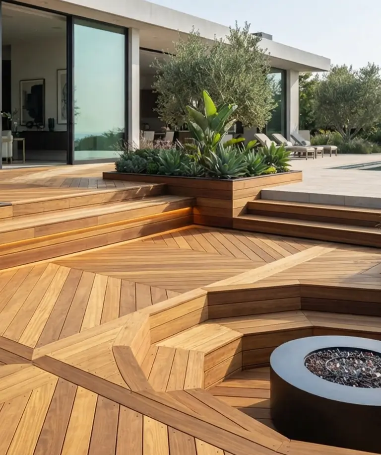Premium Cumaru hardwood decking boards