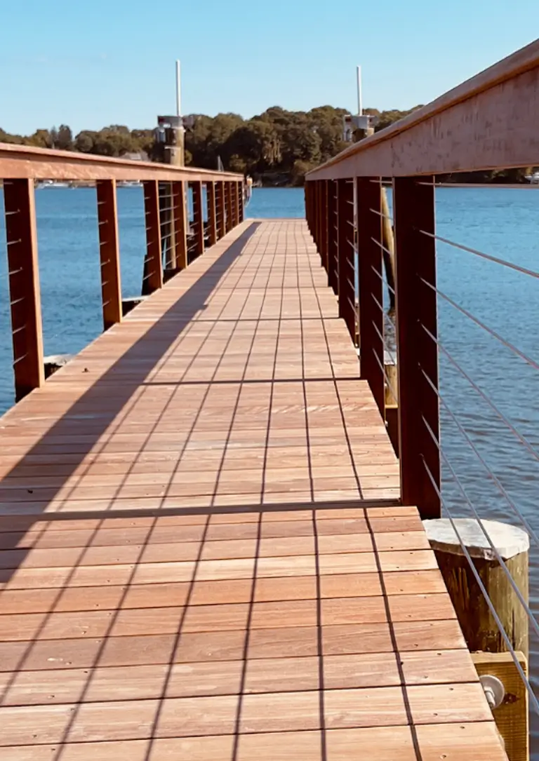 Premium tropical hardwood railing for decks and exterior projects