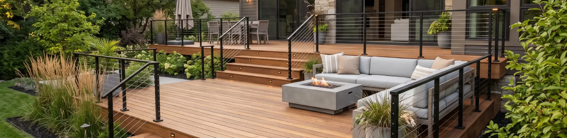 Premium exterior hardwood decking and architectural wood products