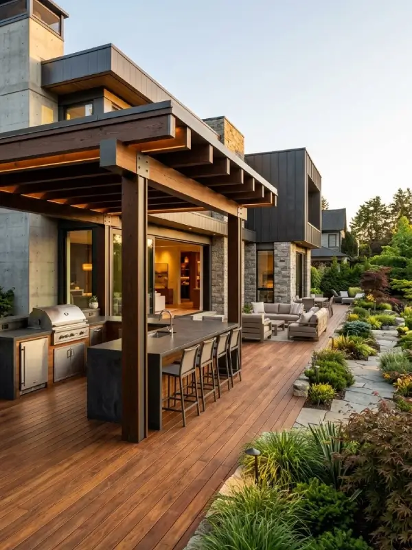 Hardwood decking for residential and commercial outdoor projects