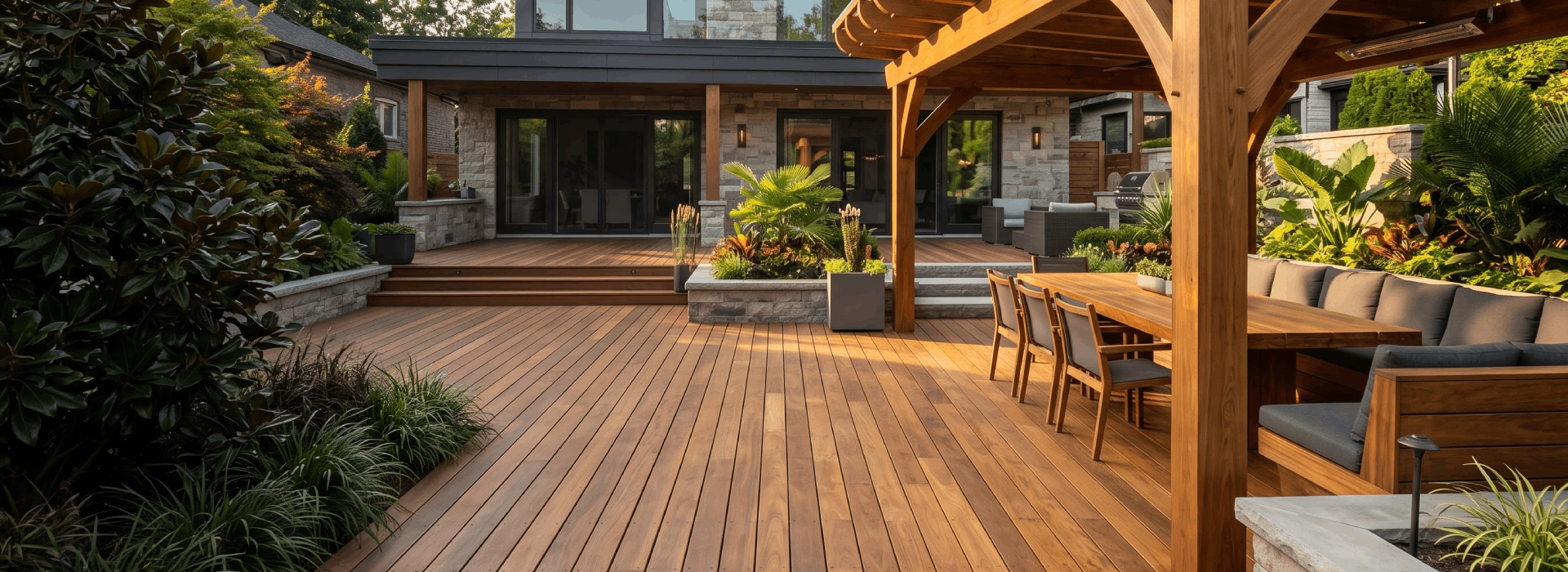 Premium Cumaru hardwood decking and exterior building products