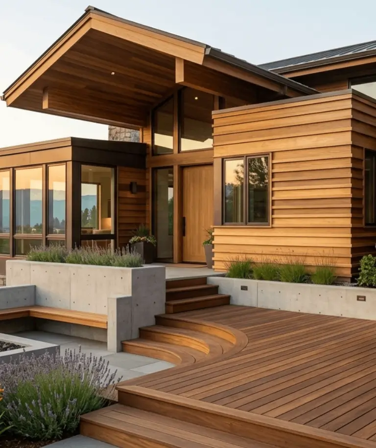 Cumaru hardwood siding for premium exterior cladding