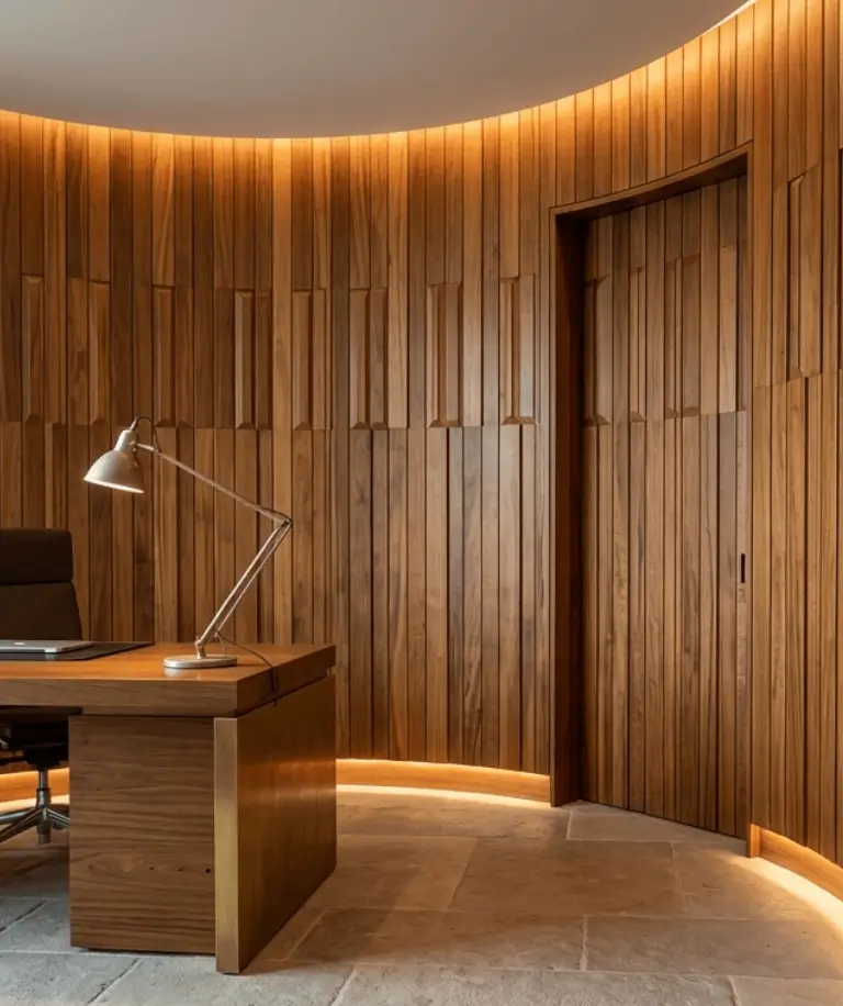 Cumaru tongue and groove hardwood used for ceilings, soffits, and wall paneling