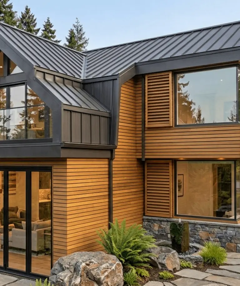 Garapa hardwood rainscreen siding profiles