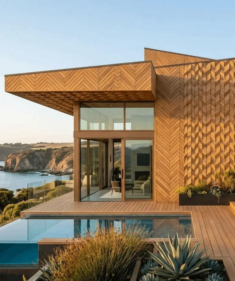 Garapa hardwood siding for premium exterior cladding