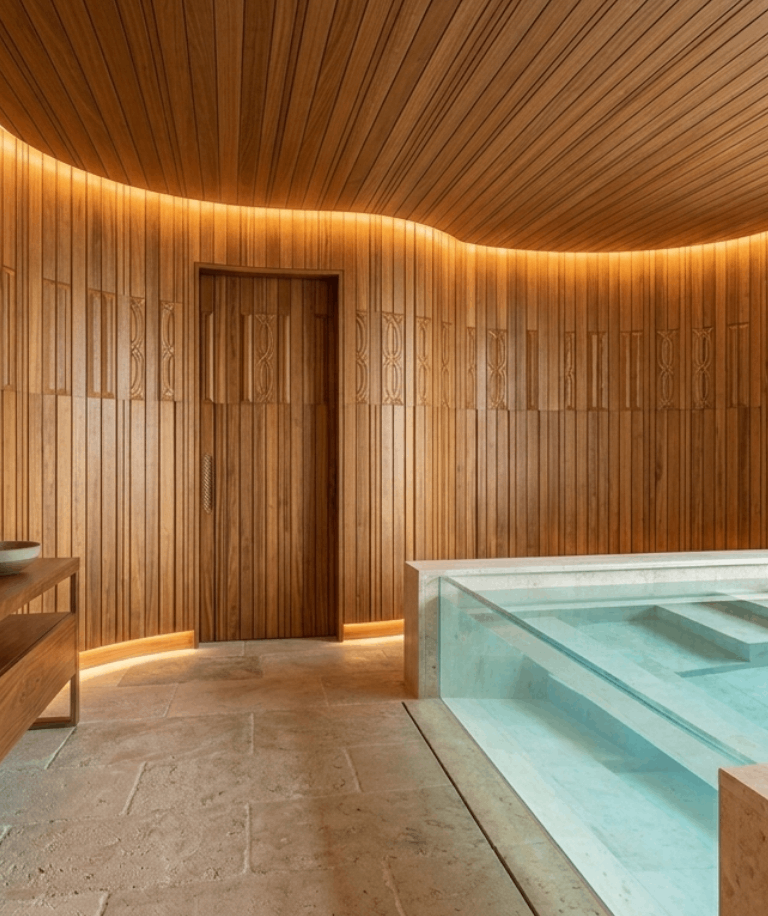 Garapa Tongue & Groove hardwood used for ceiling and exterior siding applications