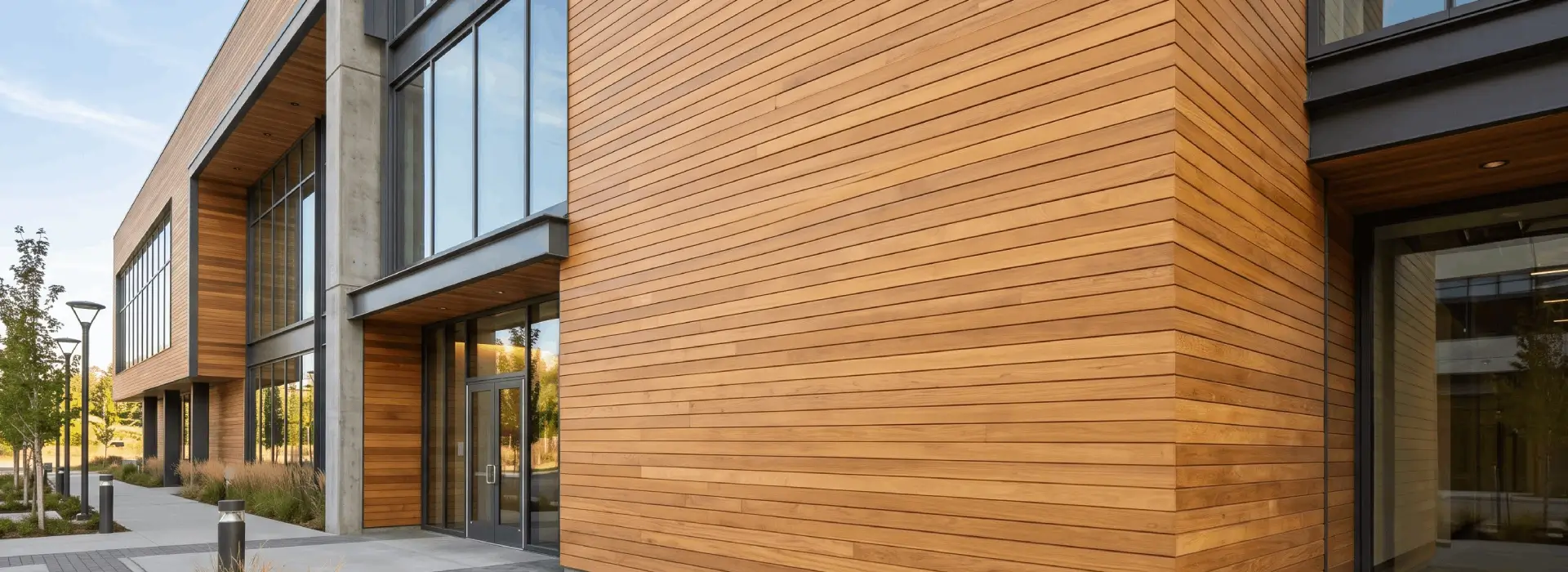 Garapa tongue and groove hardwood boards for ceiling and siding applications