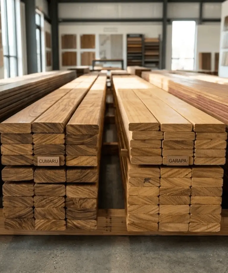 Overview of premium tropical hardwood species supplied by Amazon Hardwoods