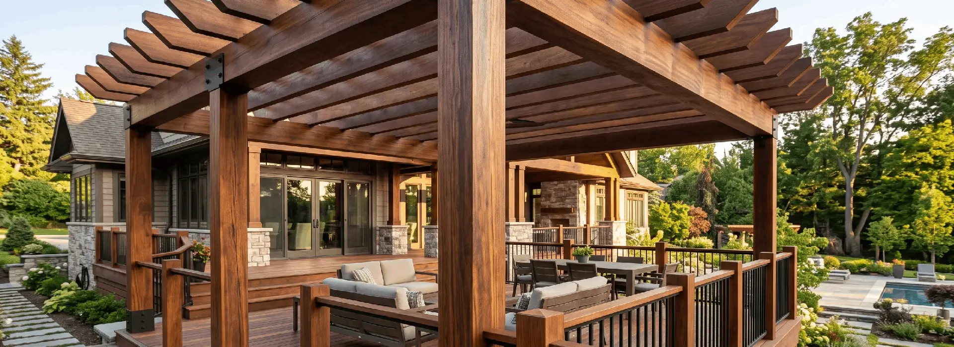 Premium Ipe deck posts for residential and commercial deck projects