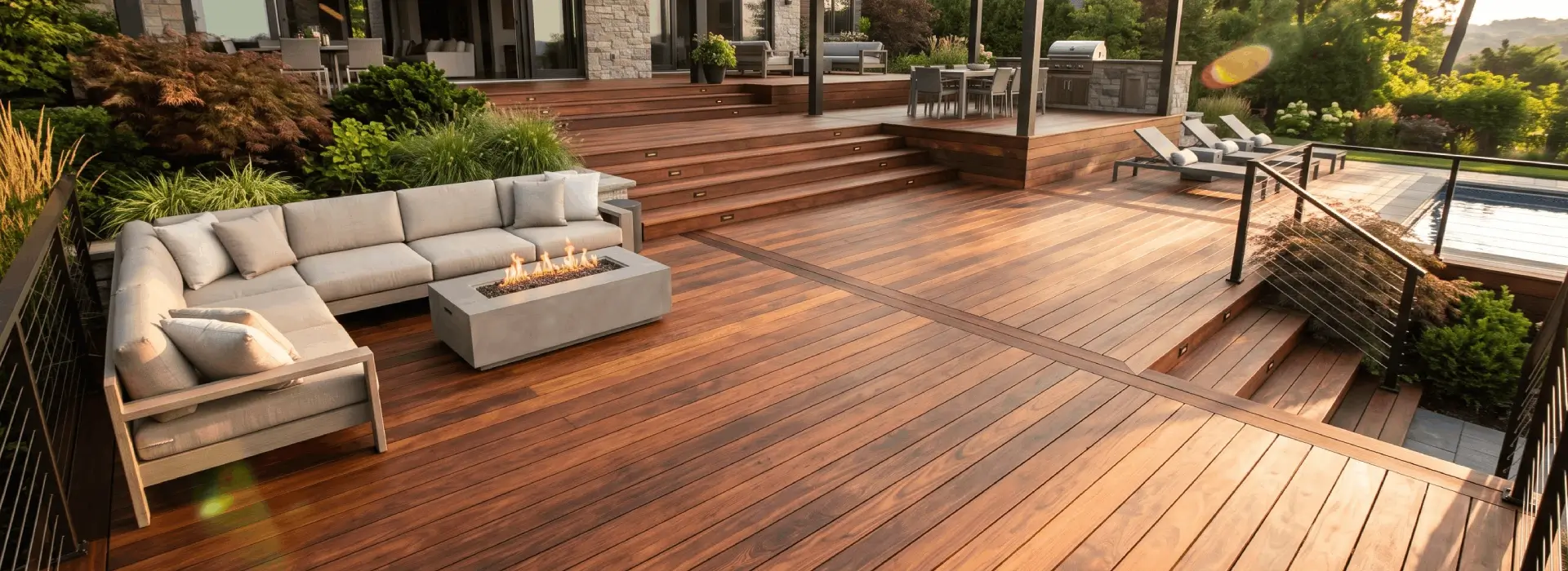 Premium Ipe decking boards for residential and commercial outdoor decks