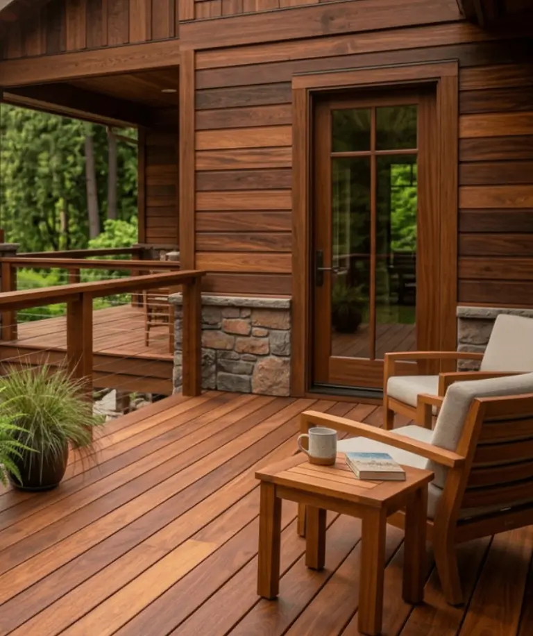 Ipe hardwood siding for premium exterior cladding