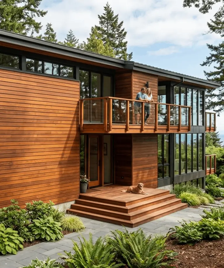Ipe siding used for residential and commercial exterior applications