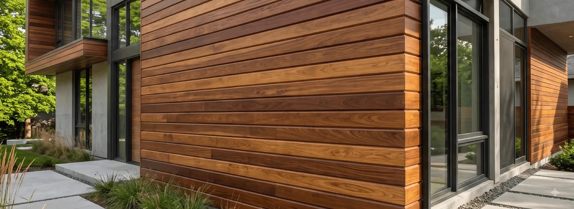 Ipe T&G V45 hardwood profile for exterior ceiling and siding