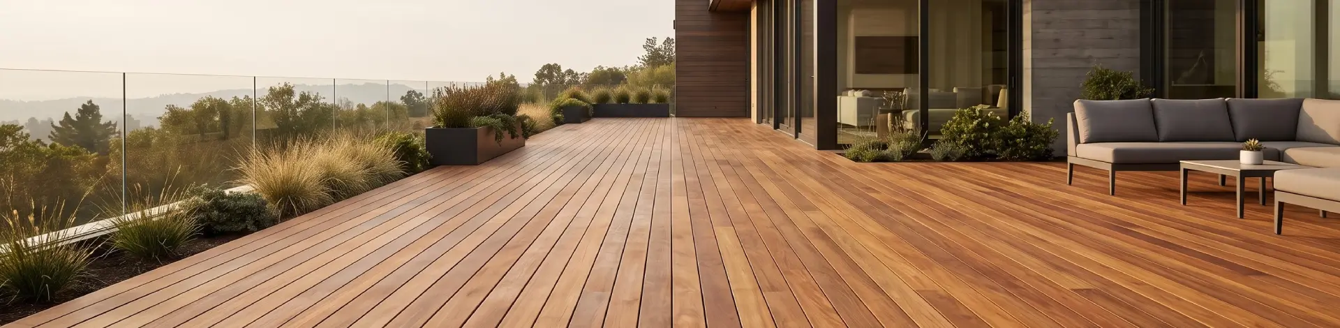 Premium hardwood decking for residential and commercial exterior projects